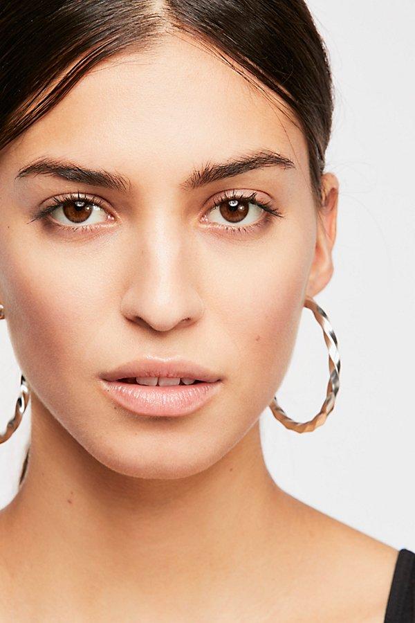 Twist Tube Hoop Earrings By Free People